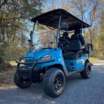 Voyager 4-Passenger Non-Lifted Golf Cart Rental Coastal Blue | Bazen Golf Cars