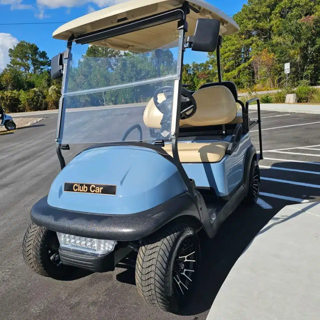 Front Of Carolina Blue 2012 Club Car