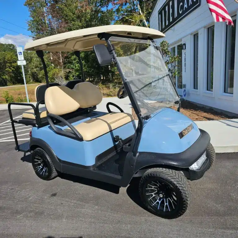 Passenger Side Of Carolina Blue 2012 Club Car